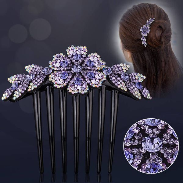 

100set/lot luxury lady crystal hairpins selling flower style rhinestone hair clip bride hairwear stylish gift for girl, Golden;silver