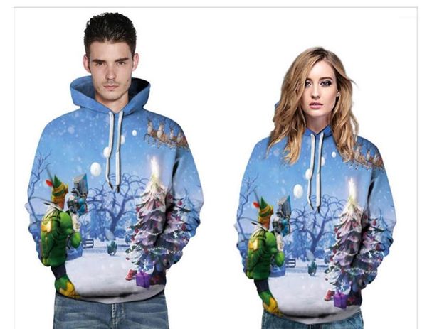 

hoodies пуловеры 19ss рождество толстовка осень осень мужчины женщина толстовка xmas сант-клаус, Black