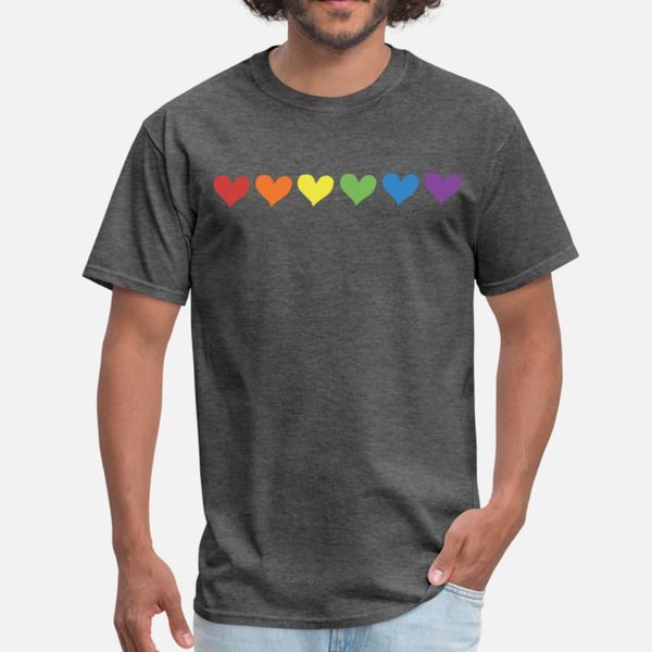 

pride hearts t shirt men customized cotton s-xxxl solid color sunlight breathable spring letters shirt