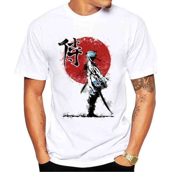 

teehub new fashion men t-shirt hipster white samurai printed tshirts funny tee short sleeve o-neck cool