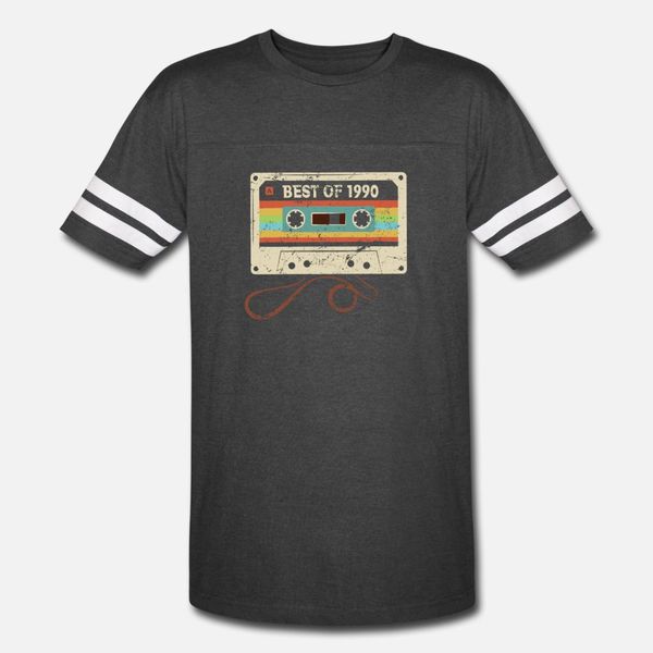 

of 1990 vintage cassette 30th birthday gifts t shirt men character tee shirt o-neck kawaii graphic new style spring pictures shirt