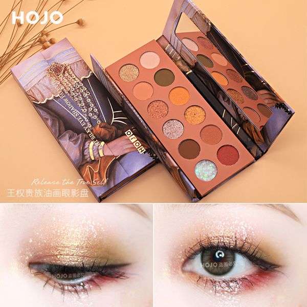 

colour makeup hojo kingship noble painting 12 color eye shadow tray ins super fire parity matte pearl earth color eye shadow