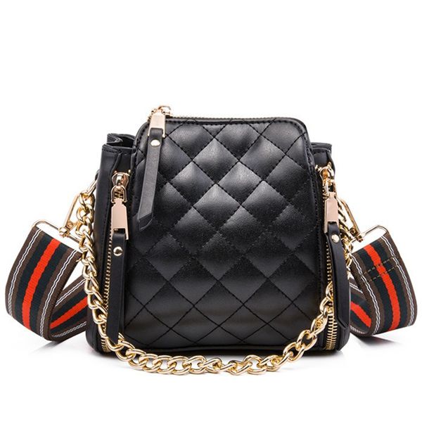 

fashion female shoulder bags for women 2020 mini leather tote crossbody bag designer small bucket purses chains ladies handbags