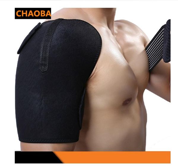 

back support chaoba 1 pcs adjustment shoulder bandage movement protection of single breathable one, Black;blue