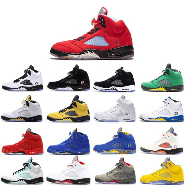 

2020 new jitney mensred basketball shoes fresh running sneakers trainers comfortable shoe satinb fashion sneakers 5 5s