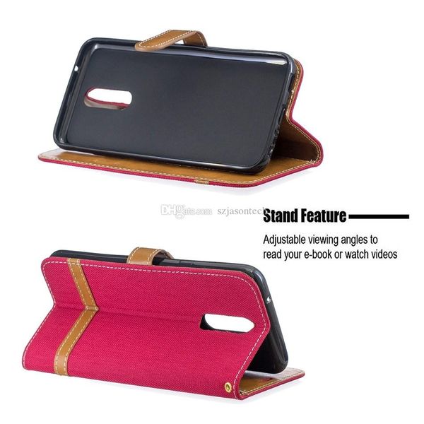 

for lg g7 k4 k10 k40 case flip stand wallet cowboy leather p frame full phone cover for samsung