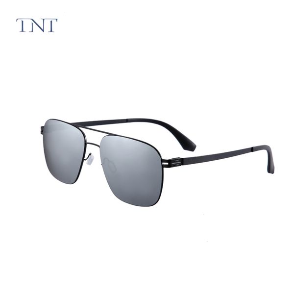 

screwless eyewear sunglasses stainless tnt ultralight eyewere women vintage men germany design uv400 sun glassesoculos de sol ch01, Blue