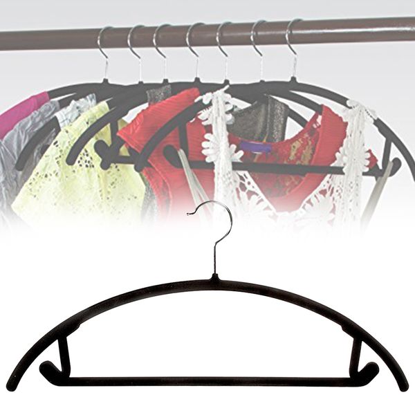 

10pcs home space saving pile coating non slip anti slip swivel hook hangers