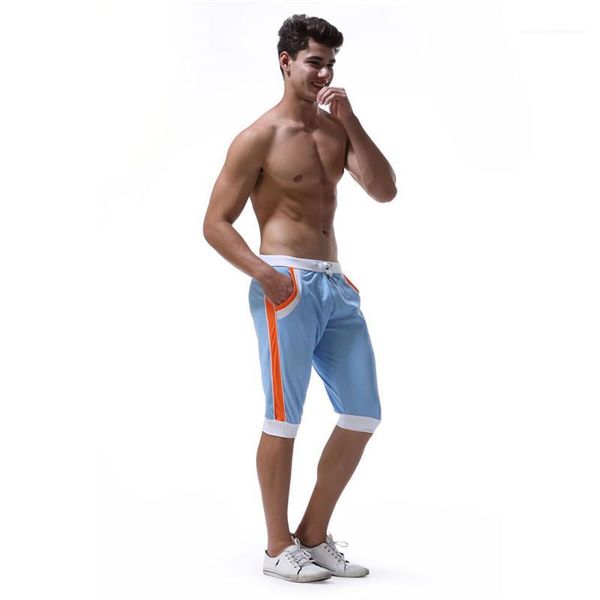 

designer summer beach pants new summer mens fashion apparel capris pants casual drawstring pocket pants mens, Black