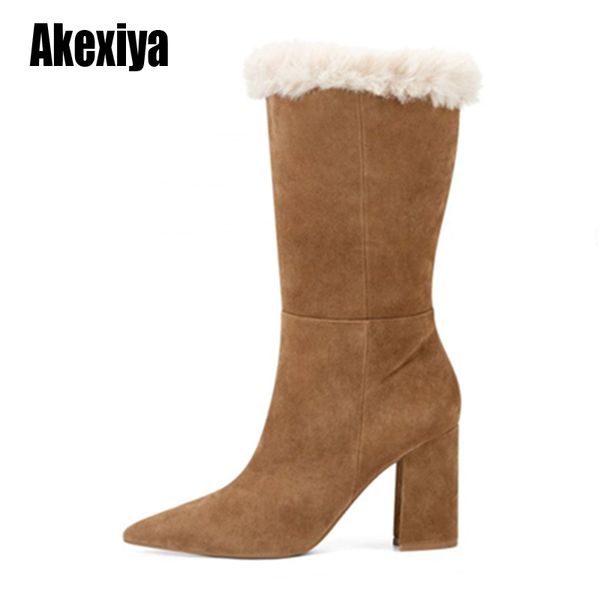 

snow boots 2020 brand women winter boots comfortable antiskid flexible women fashion casual plus size 43 u426, Black