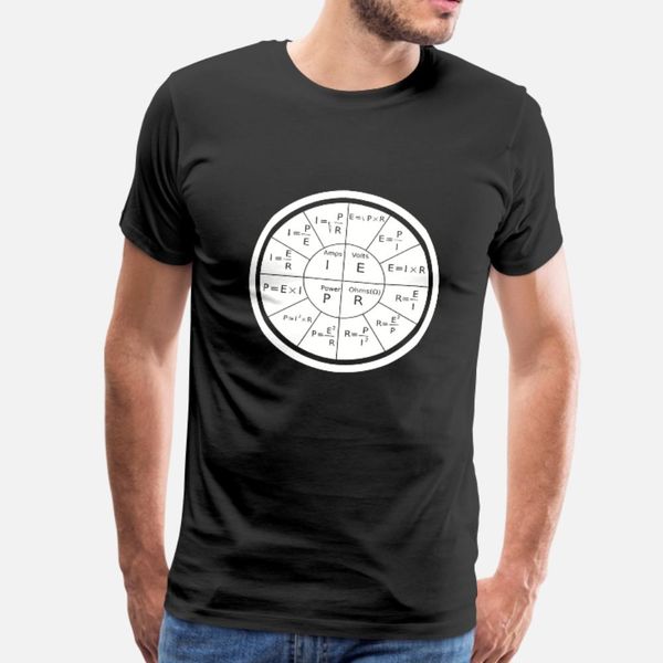 

electrical ohm's law electrical engineering t shirt men printed 100% cotton plus size 3xl letter interesting new fashion spring letter, White;black