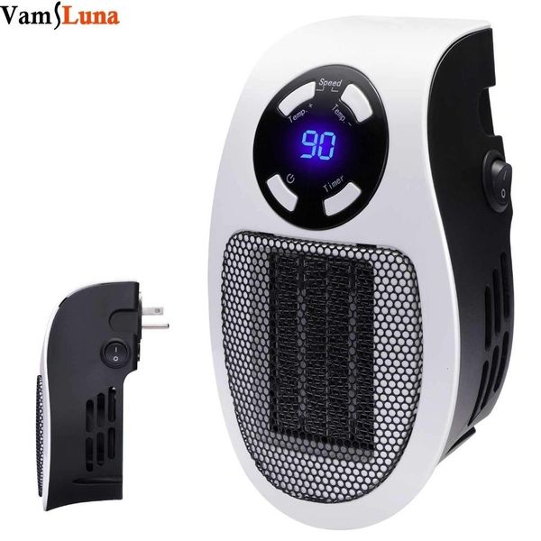 

cgjxshandy wall space heater -plug -in ceramic mini heater portable with adjustable temperature ,timer and led display for office t191012