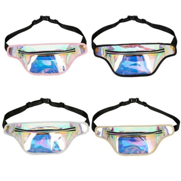 

2020 new fanny pack multi-function steam punk leg fashion bag reflective laser shoulder bag women's belt waist pochete