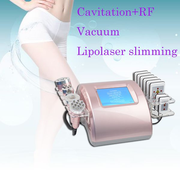 Cavitação ultrassônica portátil rf vácuo máquina fina cavitação perda de gordura tripolar multipolar rf pele apertar lipo laser dispositivo fino