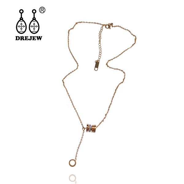 

drejew circle statement pendant necklaces christmas long chain necklace for women friend collares bijoux boho jewelry hn353, Silver