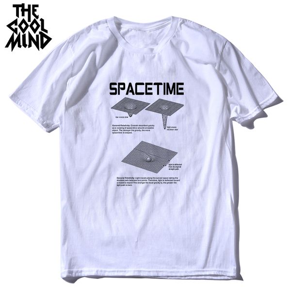 

coolmind 100% cotton short sleeve spacetime theory of relativity print men t shirt casual summer men tshirt male t-shirt tees