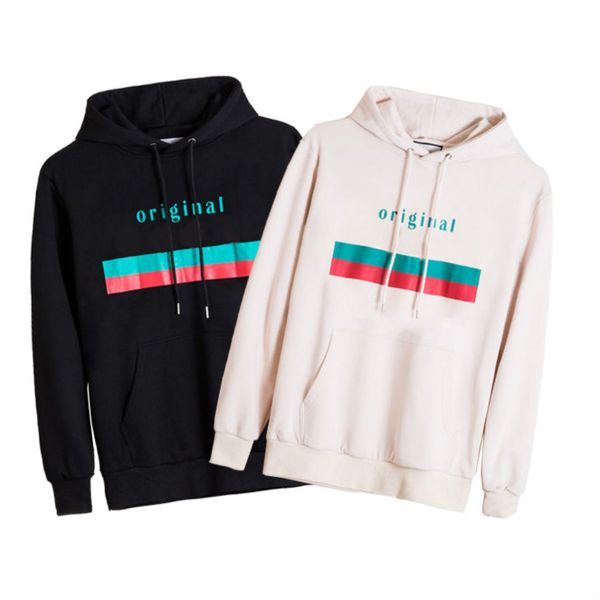 

gui men hoodie sweater and terry super hooded classic horizontal bar digital direct injection hoodies 2020 new high quality, Black