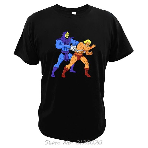 

masters of the universe t shirt he-man skeletor super hero movies tshirt men short sleeve wedgie funny men cotton t-shirt