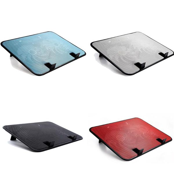 

brand new 14 inch notebook cooler 5v dual fan usb external lapcooling pad slim stand high speed silent metal panel fan