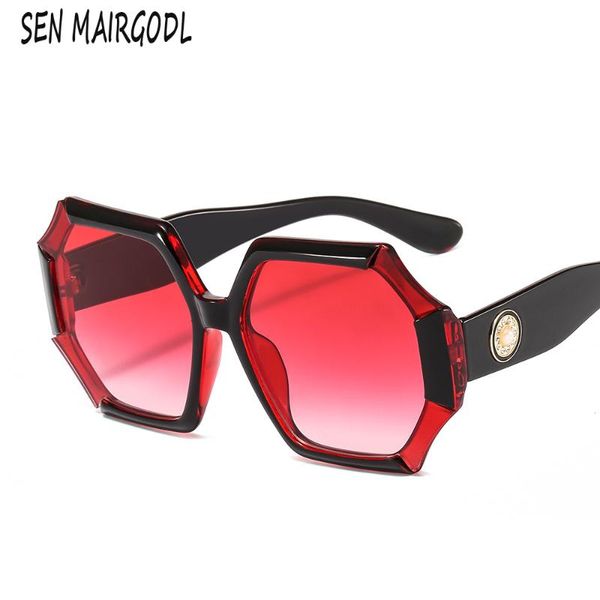 

sunglasses classic flower personality women men stylish vintage frame sun glasses polygonal gradient brand design 2021, White;black
