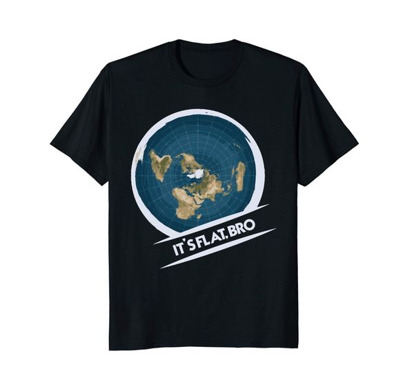 

flat earth t-shirt: flat bro flat earther society conspiracy2018 new 100% cotton t-shirts men t shirt clothing plus size tees