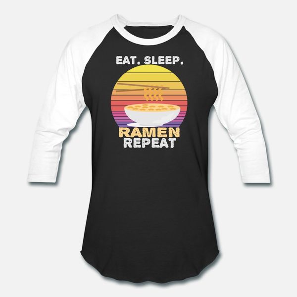 

eat sleep ramen repeat retro vintage funny japanes t shirt men customize 100% cotton s-3xl clothes anti-wrinkle casual spring autumn shirt
