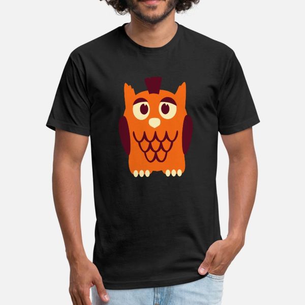 

punk owl t shirt men designs cotton euro size s-3xl outfit fitness comical spring autumn family shirt