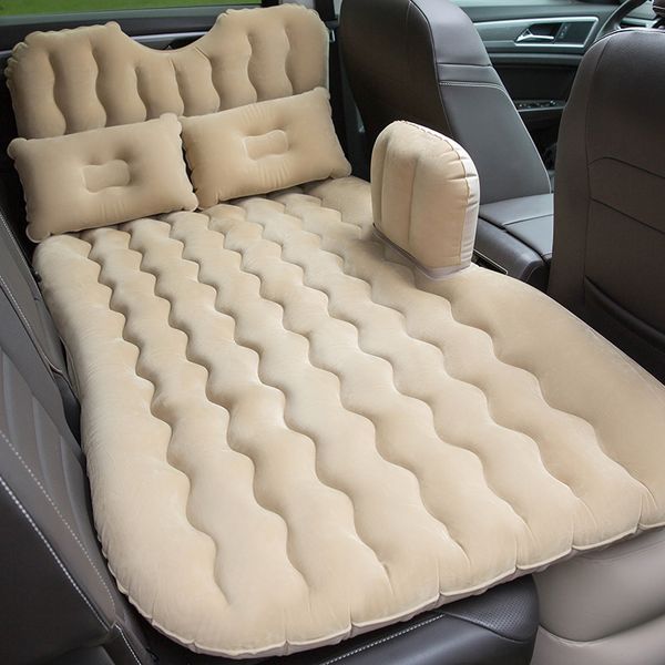 

universal car travel bed inflatable air mattress sofa with pillow inflatable car bed for back seat outdoor camping mat cushion