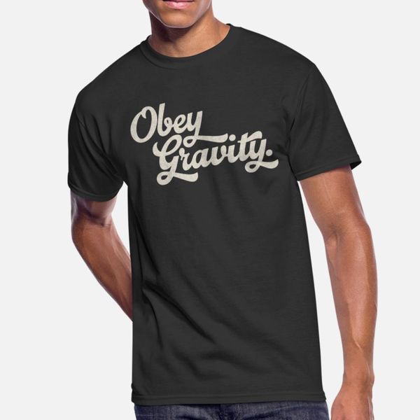 

obey gravity light t shirt men printed cotton s-xxxl gents crazy building spring normal shirt