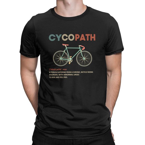 

cycopath funny cycling for cyclists and bikers t-shirts for men biking 100% cotton tees o neck t shirts plus size clothing