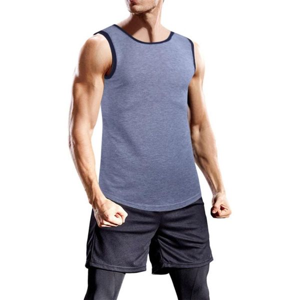 

ostrich tank gym men fitness muscle solid sleeveless bodybuilding tight-drying debardeur homme mens clothing, White;black