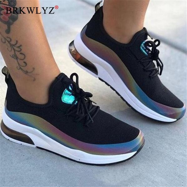 

nausk 2020 new spring and autumn women shoes casual loafers comfort flat shoes for zapatos de mujer sneakers 35-43, Black