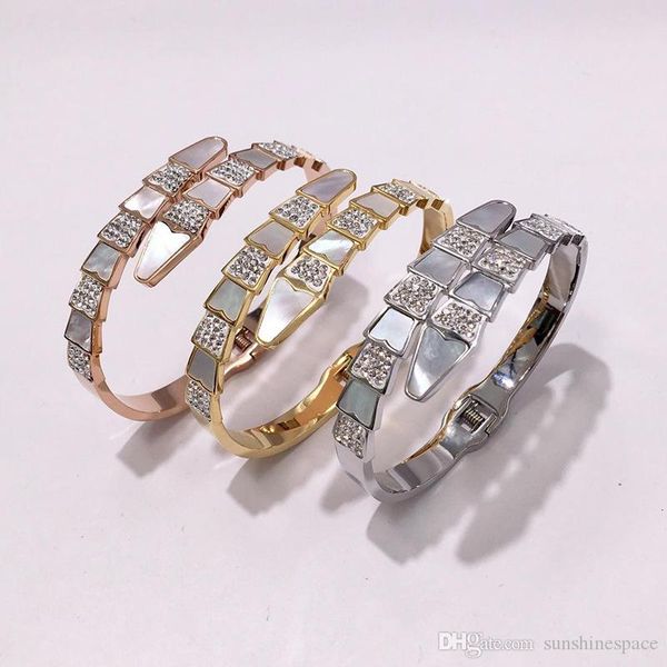 

queen lotus 2019 new stainless steel women bracelet charm for gift wholesale silver plated 3colors with stone, Golden;silver