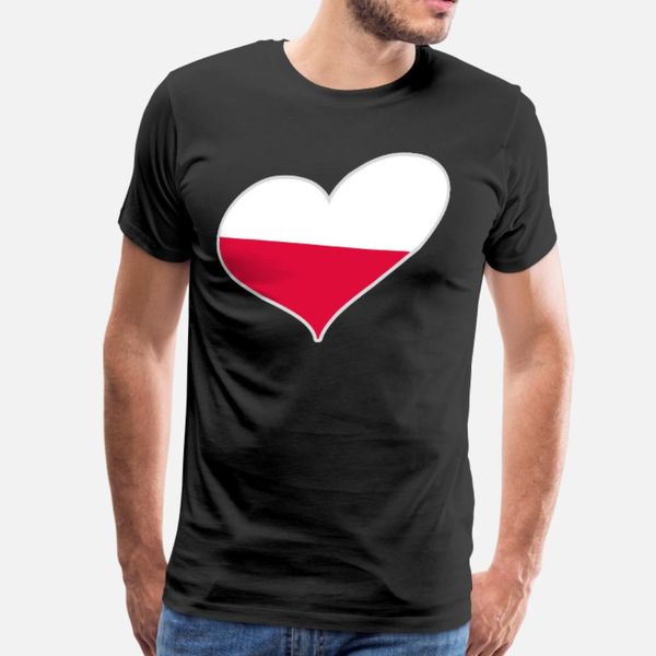 

i love poland t shirt men designer tee shirt round collar novelty gift comfortable spring autumn trend shirt