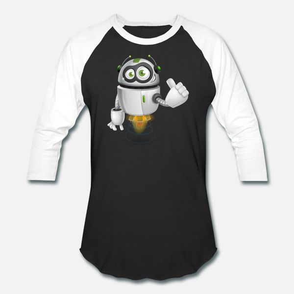 

robot icon thumbs up t shirt men customized 100% cotton o neck fit anti-wrinkle basic summer style pictures shirt