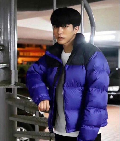 

new style winter men homme winter parka outerwear hooded cotton-padded jacket couple thick warm men and women, Black