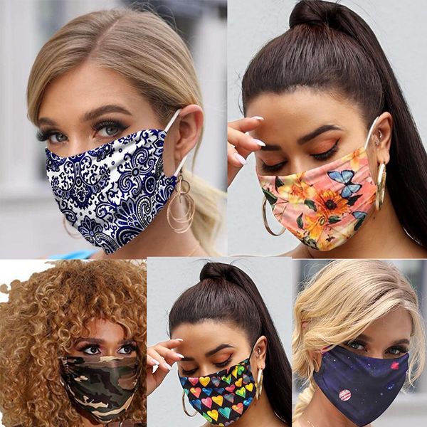 

mascarilla блесток camo ползунки дизайнер маски бабочка цветок печать пыле ухо смонтированной маска розовой горячий тип многоразовая маску д