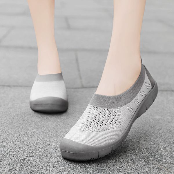 

pink loafers women flat shoes breathable gray black womens shoes light-weight female fashion for women slip on sneakers 42