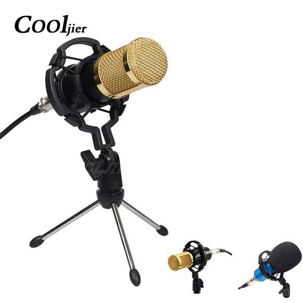 

cgjxsbm800 condenser sound microphone professional with shock mount for recording kit ktv karaoke bm 800 microphone radio baodcasting t19070