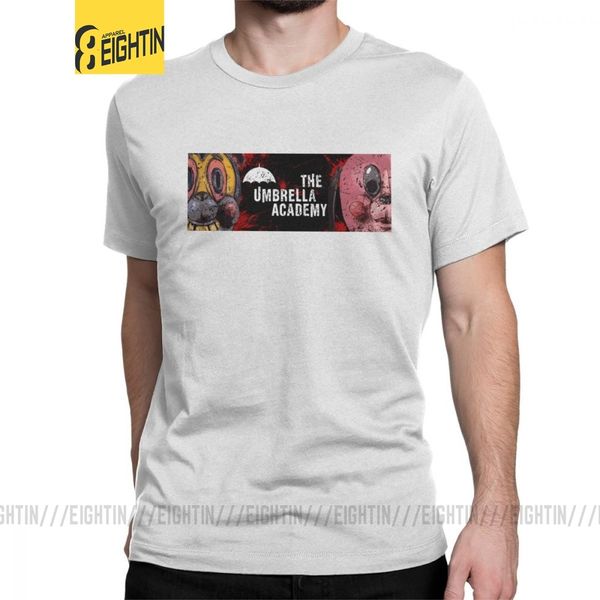 

men's t-shirt hazel and chacha the umbrella academy t shirt pure cotton tees short sleeve diego vanya luther allison comic
