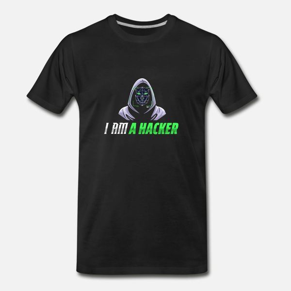 

hacker t shirt men designer cotton s-xxxl letters fit building spring autumn kawaii shirt
