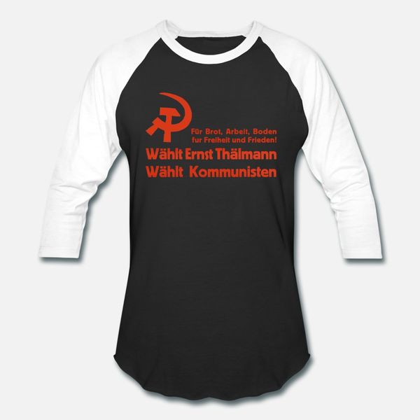 

elect thÃ¤lmann elect the communists t shirt men create short sleeve o neck formal interesting fashion summer style novelty shirt