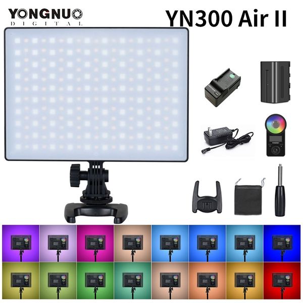 

yongnuo yn300air ii rgb led camera video light,optional battery with charger kit pgraphy light + ac adapter