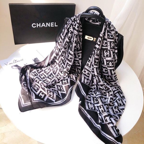 

luxury design style silk scarf chic fashion lady spring and summer silk scarves new printed scarf 180*90cm, Blue;gray