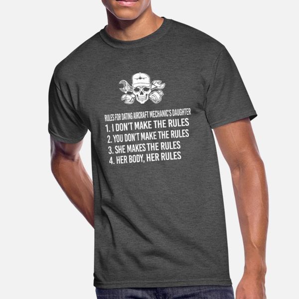

aircraft mechanic rules t shirt men designing cotton euro size s-3xl clothing graphic comfortable spring novelty shirt
