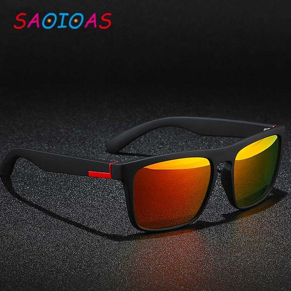 

saoioas fashion guy's sun glasses square polarized sunglasses men classic design all-fit mirror sunglasses, White;black