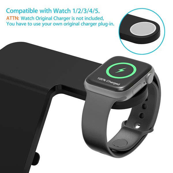 

10w qi wireless charger station for iphone 11 pro max samsung s10 galaxy watch buds airpods apple 5 4 3 2 1