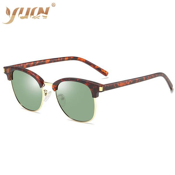 

sunglasses classic half frame women brand designer polarized female eyeglasses plastic uv400 shade fashion driving goggles, White;black