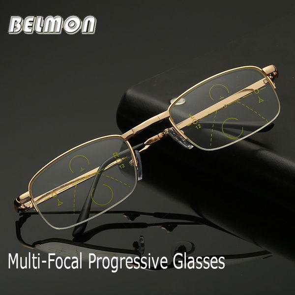 

belmon multi-focal progressive folding reading glasses men women presbyopic foldable eyeglasses +1.0+1.5+2.0+2.5+3.0+3.5 rs801, White;black