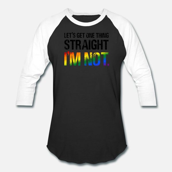 

im not straight funny gay pride lgbt parade t shirt men knitted cotton euro size s-3xl gift basic spring family shirt